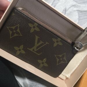 Louis Vuitton Brown and Gold Monogram Pouch